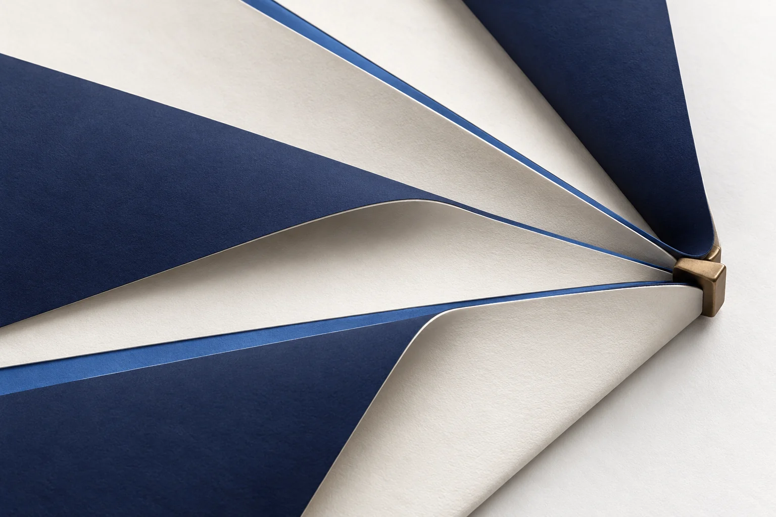 Four folded work streams converge at one narrow point, illustrating founder dependency.
